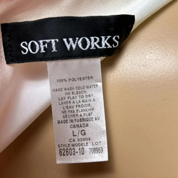 Soft Works 🇨🇦 balloon sleeve blouse,sz LARGE boho ,Multicolor,artsy,semi sheer - Picture 13 of 13